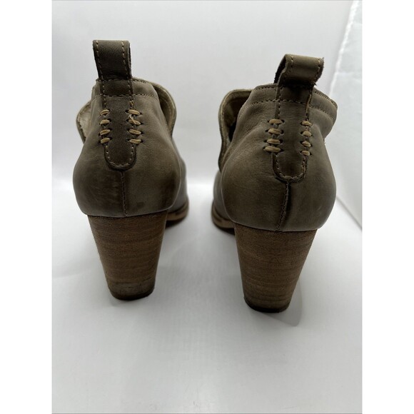 ARTISAN BY ZIGI Womens Brown Sindy Slip On Leather Booties High Heel Shoes 11 M - Picture 6 of 13